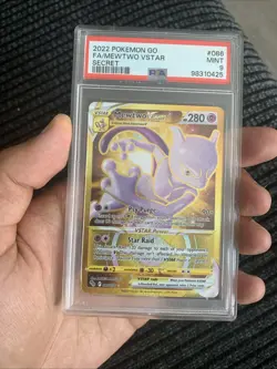 Mewtwo VSTAR 086/078 Pokemon GO Holo PSA 9 2022 Full Art Secret Rare - Image 2