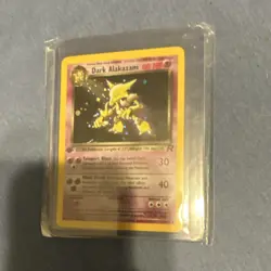 Pokemon Dark Alakazam 1st Edition Holo Rare Team Rocket 1/82 English 2000 - Image 1