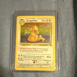 Pokemon Dragonite Holo Rare Fossil 4/62 Wizards English 1999 100 HP - Image 1