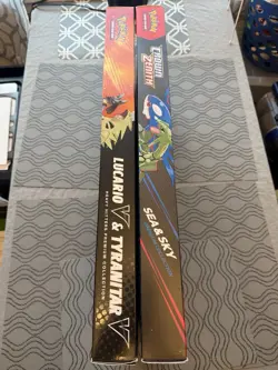 Pokemon TCG: Heavy Hitters+Sea&Sky Premium Collection Boxes 14+14 Booster Packs! - Image 3