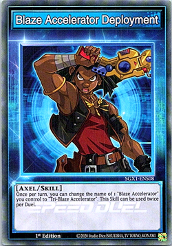 Blaze Accelerator Deployment SGX1-ENS08 Yu-Gi-Oh! Light Play 1st Edition - Image 1