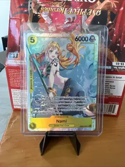 Bandai One Piece Card Game Nami EB03-053 SR 6000 Counter +1000 Character Card 💎 - Image 1