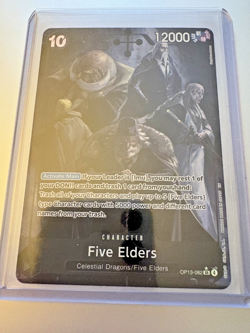 One Piece TCG OP13-082 Five Elders SR Alt Art One Piece Carrying On His Will - Image 1