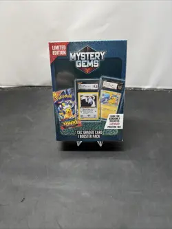 Pokemon TCG: Limited Edition Mystery Gems (1 Graded Card, 1 Booster Pack) - Image 1