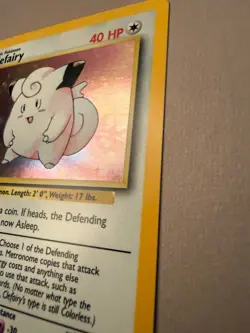 Clefairy 5/102 #5 Holo Rare Card 1999 Pokemon TCG Base Set WOTC Vintage NM / LP - Image 4