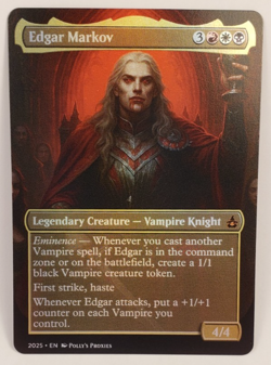 Edgar Markov FOIL Proxy Playtest Card with Custom Fantasy Art - Image 3