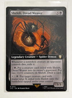 MTG – Lord of the Rings – Shelob, Dread Weaver Extended – Rare 0112 - Image 1