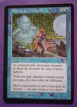 MTG Intruder Alarm Stronghold Regular PORTUGUESE NM PreModern OldSchool - Image 1