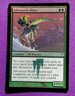 MTG Allosaurus Rider Prerelease Promo 8 July 2006 Foil NM - Image 1