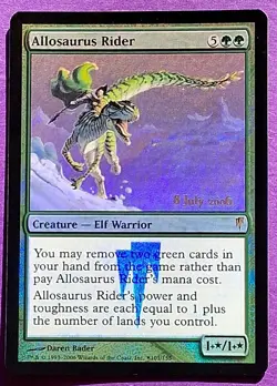 MTG Allosaurus Rider Prerelease Promo 8 July 2006 Foil NM - Image 3