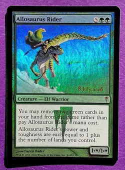 MTG Allosaurus Rider Prerelease Promo 8 July 2006 Foil NM - Image 4
