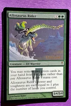 MTG Allosaurus Rider Prerelease Promo 8 July 2006 Foil NM - Image 5