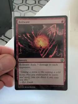 MTG Magic the Gathering Boltwave Foil Foundations NM - Image 1