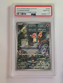 Charmander ⭐ 044/197 Obsidian Flames Elite Trainer Box 2023 Pokemon PSA 10 - Image 1