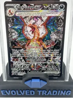 Charizard Ex 223/197 Obsidian Flames Hyper Rare TAG 10 Gem Mint Pokemon Card - Image 4