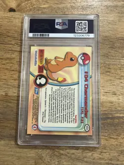 GRADED PSA 7 1999 TOPPS Pokemon T.V. Charmander #4 - Image 2