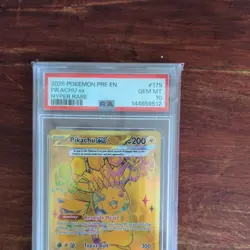Pikachu ex PSA 10 2025 Pokemon Prismatic Evolutions EN Hyper Rare #179/131 2541 - Image 2