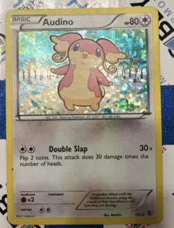 Super Rare 🔥 Audino 12/12 Holo 2011 Promo McDonald's Pokemon - Image 1