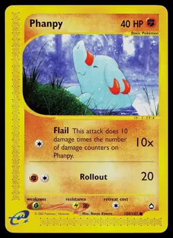 Pokemon Card - Phanpy Aquapolis 100/147 Common - Image 1