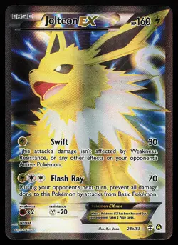 Jolteon EX 28a/83 Holo Full Art Alternate Art Promo Pokemon Card - Image 1