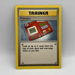 Trainer Pokedex 87/102 Base Set Pokemon Card - Image 1