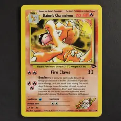 Blaine's Charmeleon 31/132 Gym Challenge Pokemon TCG Common/Uncommon VG Cond - Image 1