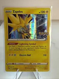 Zapdos 029/078 Holo Rare - 2022 Pokemon GO Set NM TCG Card - Image 1