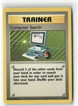 Pokemon Computer Search 071/102 Normal Base Set Rare - Image 1