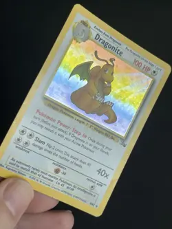 Pokemon TCG Dragonite 4/62 Fossil Holo Rare MP - Image 3