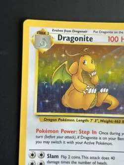 Pokemon TCG Dragonite 4/62 Fossil Holo Rare MP - Image 4