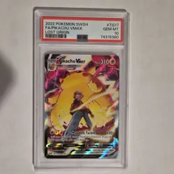 Pokemon 2022 Pikachu VMAX TG17 Lost Origin Trainer Gallery Holo PSA 10 - Image 2
