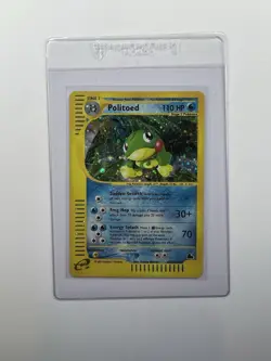Pokemon TCG 2003 Skyridge Politoed (H23) Holo NM 💫SWIRL💫 - Image 2