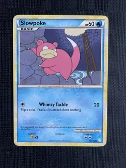 Pokemon TCG Slowpoke Heartgold & Soulsilver 81/123 Regular Common - NM - Image 1