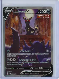 Umbreon V Pokemon 2021 SWSH Evolving Skies Alternate Full Art 189/203 NM - Image 1