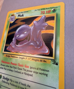 Muk 13/62 Holo Rare Fossil Pokemon TCG Unlimited WOTC 1999 LP - Image 4