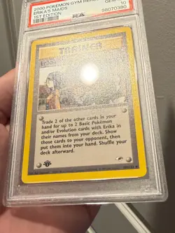 Erika's Maids 109/132 - 1st Edition PSA 10 Gym Heroes 2000 Pokemon RARE! Pop 36! - Image 4