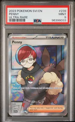 Penny 239/198 Sv01: Scarlet & Violet Base Set Holo Ultra Rare PSA 9 MINT Pokemon - Image 1