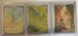 Pokemon 151 Illustration Rare LOT: Bulbasaur Charmander Squirtle 166 168 170 - Image 1
