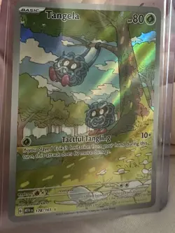2023 Pokemon TCG Tangela 178/165 SV Scarlet & Violet 151 Illustration Rare Holo - Image 1