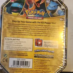 Pokemon EX Power Trio Tin Charizard-EX Foil Booster Packs Sealed - Image 2