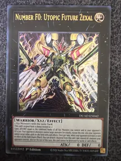 Yugioh Number F0: Utopic Future Zexal DUAD-EN042 Ultra Rare 1st Edition NM - Image 1