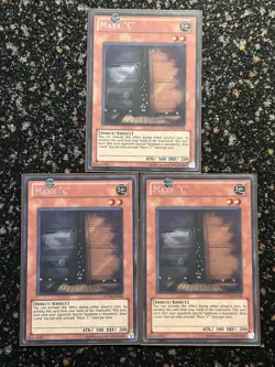 Yugioh 3x Maxx “C” STOR Secret Rare Unlimited. VLP - Image 1