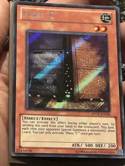 Yugioh 3x Maxx “C” STOR Secret Rare Unlimited. VLP - Image 4