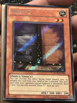 Yugioh 3x Maxx “C” STOR Secret Rare Unlimited. VLP - Image 5