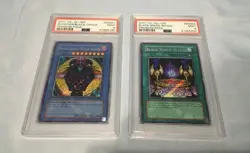 Yugioh Magician Of Black Chaos & Black Magic Ritual PP01 Secret Rare PSA 9 Mint - Image 1