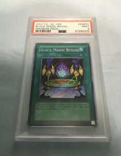 Yugioh Magician Of Black Chaos & Black Magic Ritual PP01 Secret Rare PSA 9 Mint - Image 4