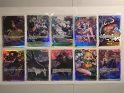One Piece Japanese Super RARE SR - 10 Card Lot Sabo, Enel, Kaido and More! - Image 1