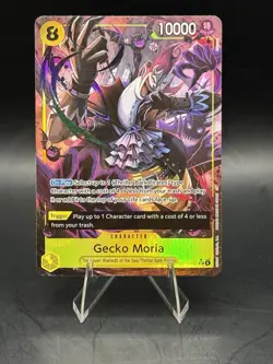 Gecko Moria - OP14-104 (Alternate Art) The Azure Sea's Seven SR - Image 1