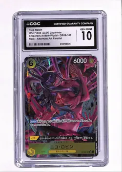 2024 Emperors in the New World Jpn. Nico Robin CGC 10 (BCGA6) #OP09-107 - Image 1