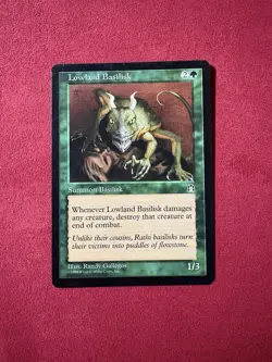Lowland Basilisk - Stronghold MTG Magic the Gathering Vintage Classic Card - Image 1